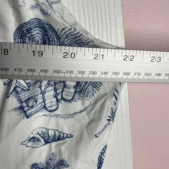 Hawaii Hangover Dress Womens 2XL Retro Fit Flare White Blue Map Tiki Dolphin - Picture 5 of 7